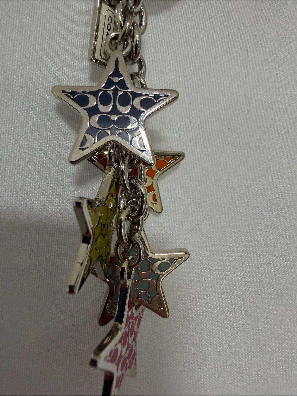 Coach Multicolor Enamel Star Charm Keyring - Picture 3 of 6